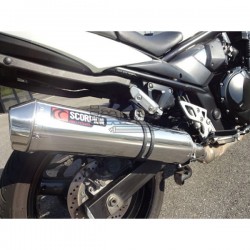 Silencieux SCORPION Factory rond Adapt.Suzuki GSF BANDIT 650 / GSX 650 F / GSF 1250 BANDIT et GSX 1250 FA