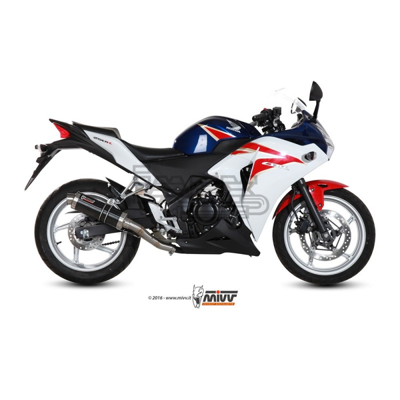 Silencieux MIVV ROUND GP Steel Black Adapt.Honda CBR 250 R 2011-2013 Silencieux MIVV ROUND GP Steel Black Adapt.Honda CBR 250 R 2011-2013