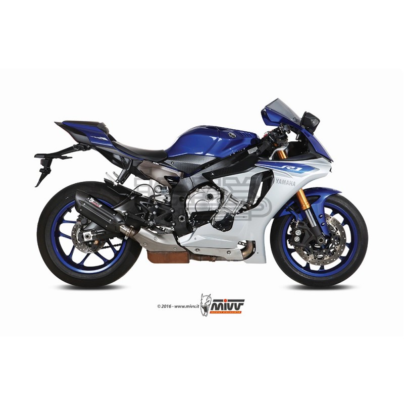 Silencieux MIVV SUONO Steel Black Adapt.Yamaha YZF 1000 R1 2015-... Silencieux MIVV SUONO Steel Black Adapt.Yamaha YZF 1000 R1 2015-...