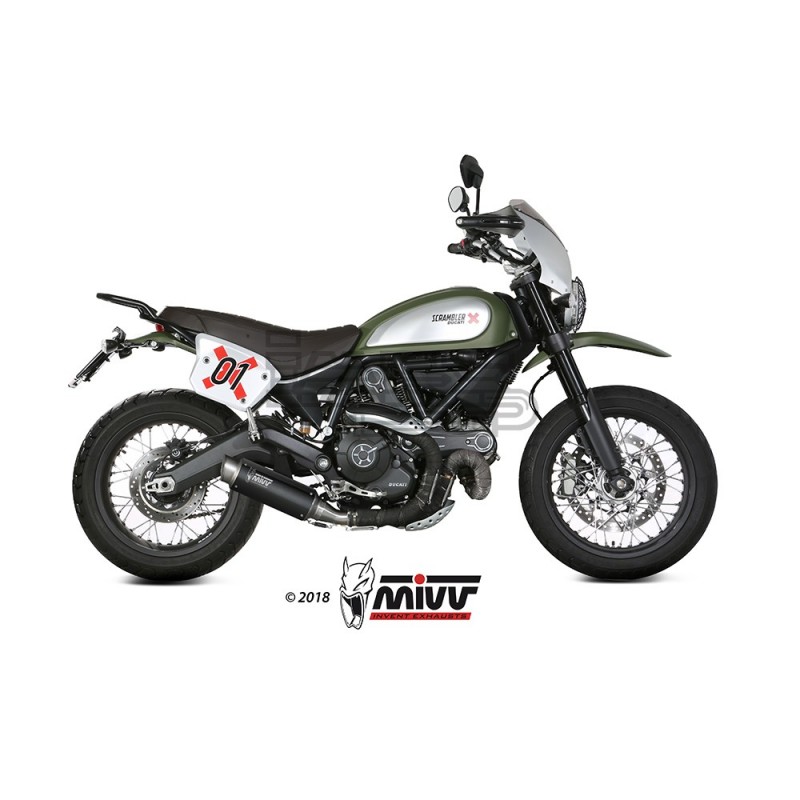 Silencieux MIVV GP PRO Ducati SCRAMBLER (tous modeles sauf Desert Sled) 2015-2016 Silencieux MIVV GP PRO Ducati SCRAMBLER (tous modeles sauf Desert Sled) 2015-2016