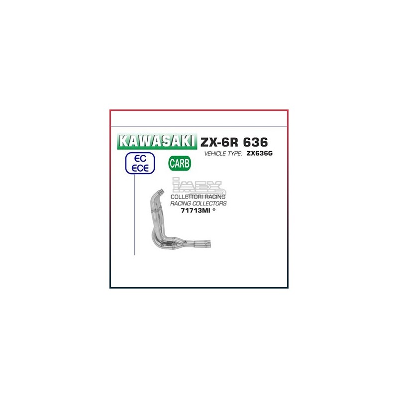Collecteur pour Kawasaki ZX6R 636 2019-... Collecteur pour Kawasaki ZX6R 636 2019-...