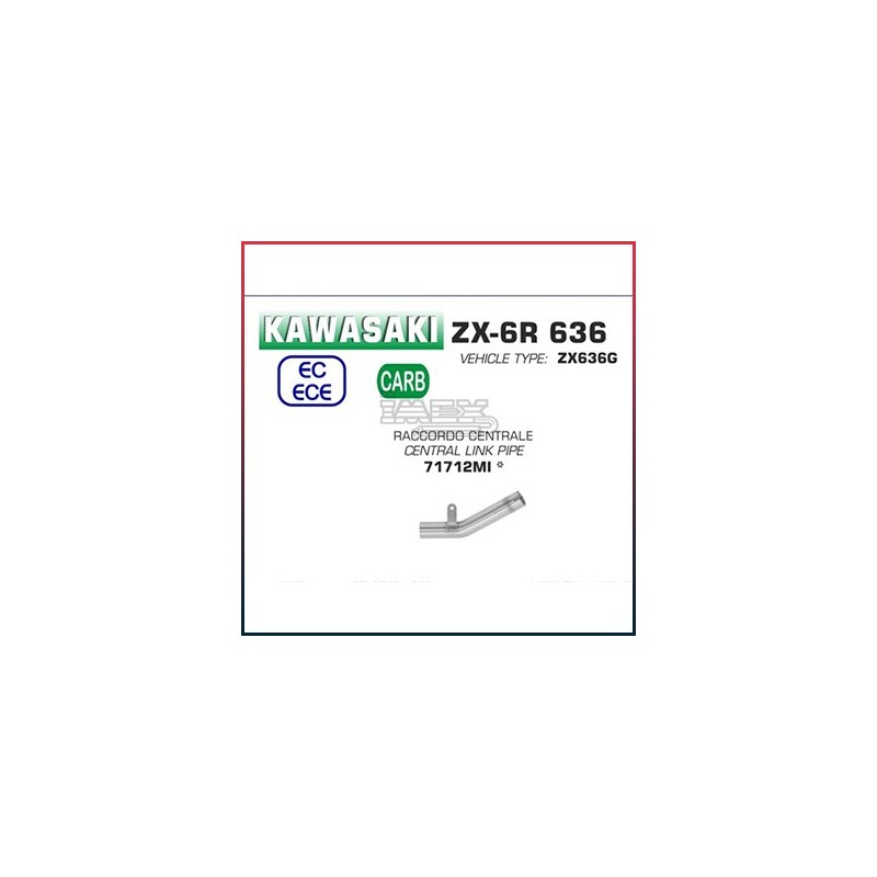 Manchon raccord sans catalyseur pour Kawasaki ZX6R 636 2019-... Manchon raccord sans catalyseur pour Kawasaki ZX6R 636 2019-...