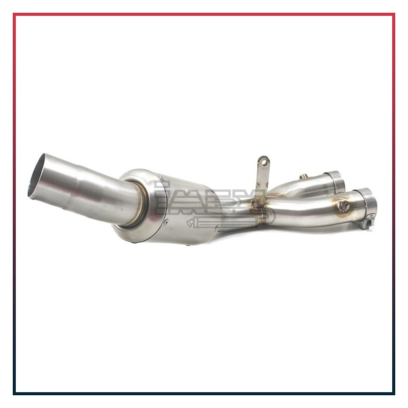 Manchon raccord sans catalyseur pour Yamaha YZF 1000 R1 2015-… Avec chambre de détente Manchon raccord sans catalyseur pour Yamaha YZF 1000 R1 2015-… Avec chambre de détente
