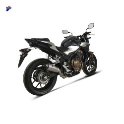 Silencieux TERMIGNONI SLIP-ON Hexagonal conique Honda CB 500 F / CBR 500 R et CB 500 X 2019-...