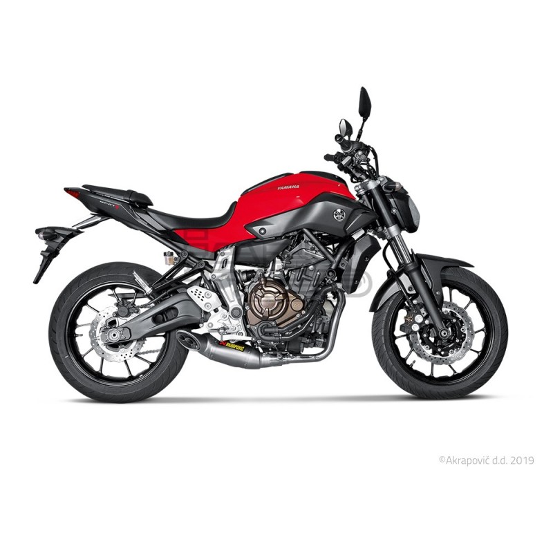 Ligne Complète AKRAPOVIC Racing Line Yamaha MT07 2014-2020 Ligne Complète AKRAPOVIC Racing Line Yamaha MT07 2014-2020