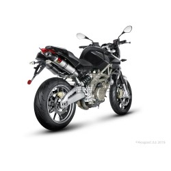 Silencieux AKRAPOVIC Slip-On Aprilia SL 750 SHIVER I.E 2010-... Coupelle Carbone