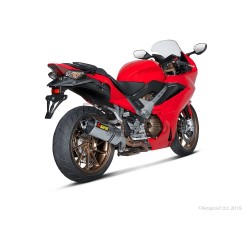 Silencieux AKRAPOVIC Slip-On Honda CROSSRUNNER 800 2015-2016 et VFR 800 2014-2016 Coupelle Carbone