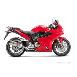 Silencieux AKRAPOVIC Slip-On Honda CROSSRUNNER 800 2017-... Et VFR 800 2017-... Coupelle Carbone