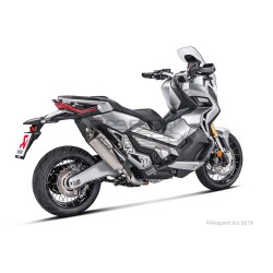 Silencieux AKRAPOVIC Slip-On Honda X-ADV 750 2017-... Coupelle Carbone