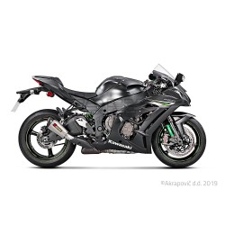 Silencieux AKRAPOVIC Slip-On Racing Kawasaki ZX 10 RR 2017-... Et ZX10R NINJA 2016-... Coupelle Carbone