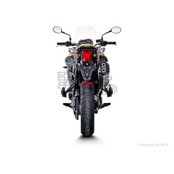 Silencieux AKRAPOVIC Slip-On Triumph TIGER 800 2011-2016 Coupelle Carbone