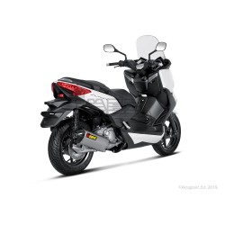 Silencieux AKRAPOVIC Slip-On Yamaha X-CITY 250 2007-2016 et X-MAX 250 2006-2016 Coupelle Carbone