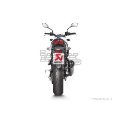 Silencieux AKRAPOVIC Slip-On Suzuki SV 650 2016-... Coupelle Carbone