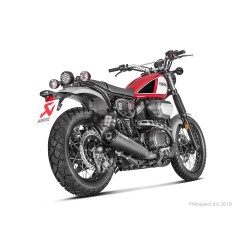 Silencieux AKRAPOVIC Slip-On Yamaha SCR 950 2017-2020 et XV 950 BOLT / R / Racer 2017-2020