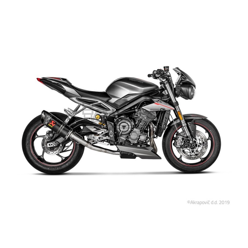 Silencieux AKRAPOVIC Slip-On Triumph STREET TRIPLE 765 S / R / RS 2017-... Coupelle Carbone Silencieux AKRAPOVIC Slip-On Triumph STREET TRIPLE 765 S / R / RS 2017-... Coupelle Carbone