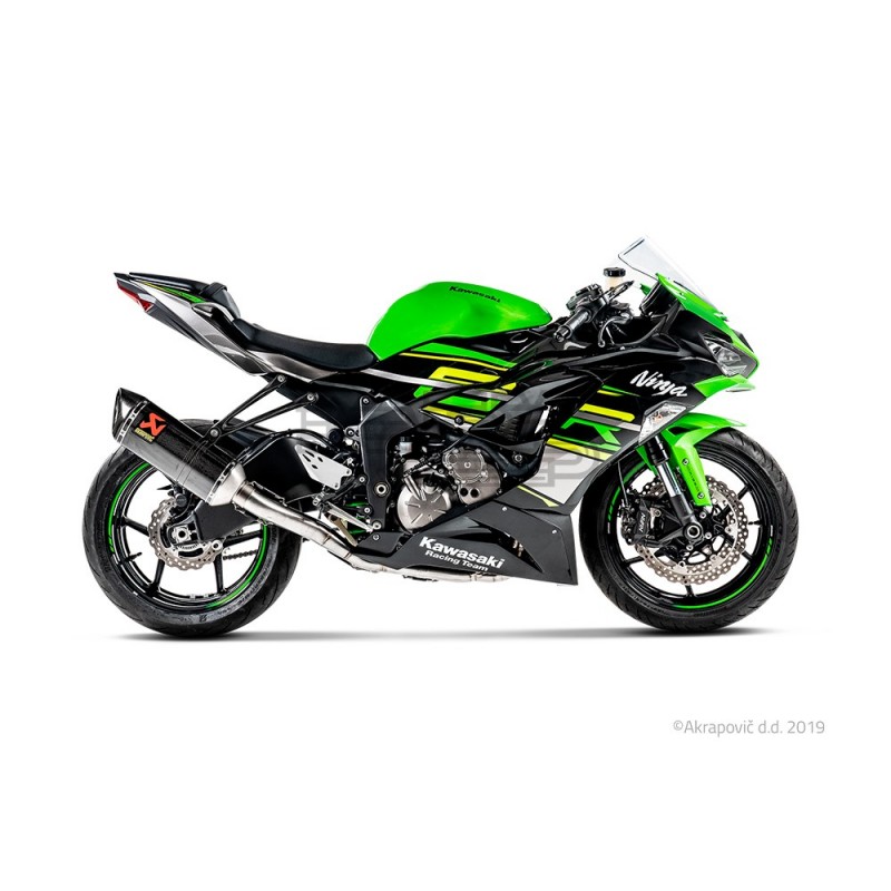 Ligne Complète AKRAPOVIC Racing Line Kawasaki ZX6R et ZX6R 636 Coupelle Carbone Ligne Complète AKRAPOVIC Racing Line Kawasaki ZX6R et ZX6R 636 Coupelle Carbone