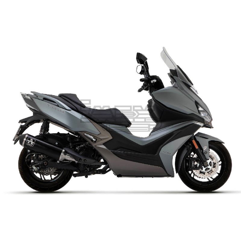 Silencieux ARROW Urban Kymco XCITING 400 S 2021-... Coupelle Inox noir Silencieux ARROW Urban Kymco XCITING 400 S 2021-... Coupelle Inox noir
