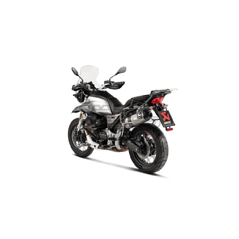 Silencieux Akrapovic Slip-On Line adapt. Moto Guzzi V85 TT 2019-2020 Silencieux Akrapovic Slip-On Line adapt. Moto Guzzi V85 TT 2019-2020