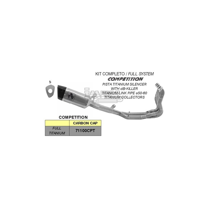 Ligne Complète ARROW Pista "Compétition" pour BMW S 1000 R 2021-... Ligne Complète ARROW Pista "Compétition" pour BMW S 1000 R 2021-...