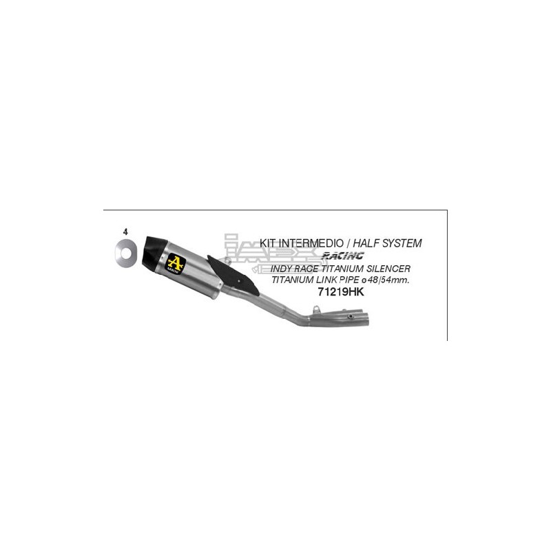 Demi Ligne ARROW Indy Race Version Racing pour Yamaha MT10 2022-...