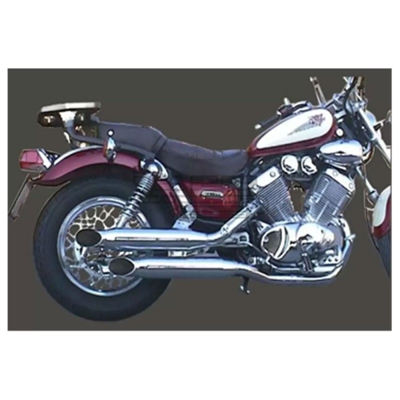 Ligne Complète Marving Custom Silenced Turn-out pour Yamaha XV 535 VIRAGO 1988-2002 Ligne Complète Marving Custom Silenced Turn-out pour Yamaha XV 535 VIRAGO 1988-2002