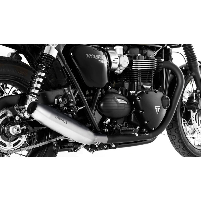 Silencieux REMUS Custom Line conique pour Triumph T 120 Bonneville 2016-... Silencieux REMUS Custom Line conique pour Triumph T 120 Bonneville 2016-...