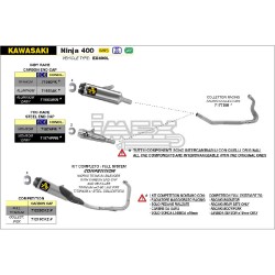 Silencieux ARROW Pro Race pour Kawasaki Ninja 400 et Z 400 2022-...