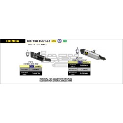 Silencieux ARROW Pista pour Honda CB 750 Hornet 2023-...