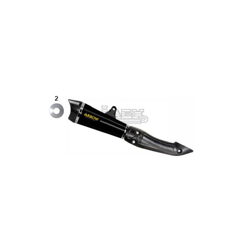 Silencieux ARROW X-KONE Kawasaki NINJA 125 et Z 125 2021-... Silencieux ARROW X-KONE Kawasaki NINJA 125 et Z 125 2021-...