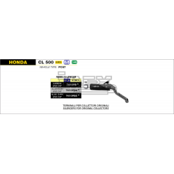 Silencieux ARROW Rebel Honda CL 500 2023-...