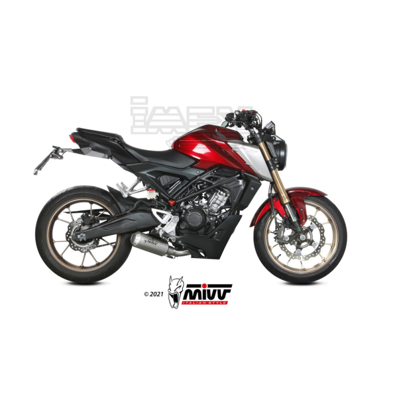 Ligne Complète MIVV MK 3 Honda CB 125 R 2021-... Ligne Complète MIVV MK 3 Honda CB 125 R 2021-...