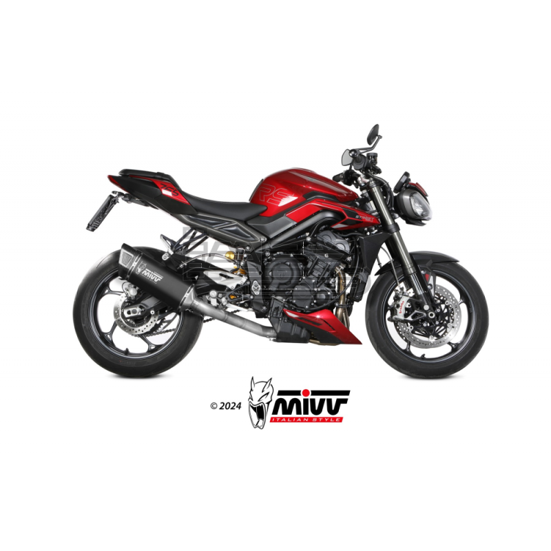 Ligne Complète MIVV SR-1 Triumph Street Triple 765 R / S / RS 2023-... Ligne Complète MIVV SR-1 Triumph Street Triple 765 R / S / RS 2023-...