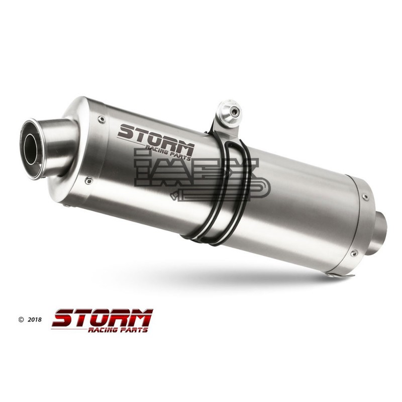 Silencieux Storm OVAL Adapt. HONDA XRV 750 AFRICA TWIN 1993-2005 Silencieux Storm OVAL Adapt. HONDA XRV 750 AFRICA TWIN 1993-2005