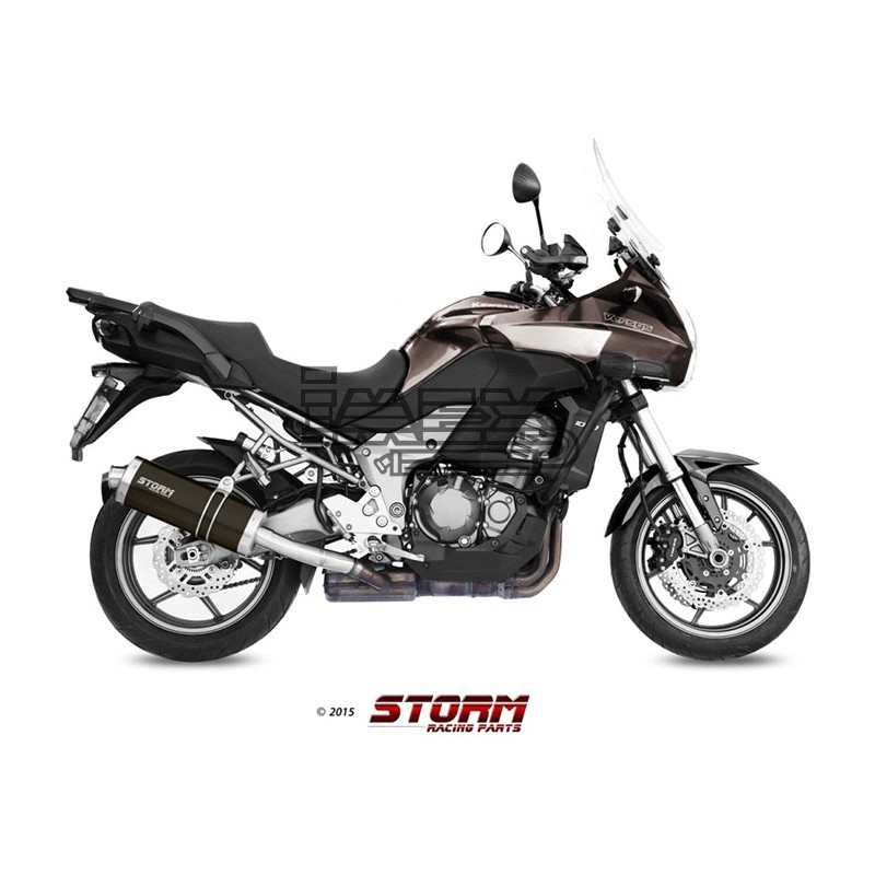 Silencieux Storm ovale Adapt. KAWASAKI Versys 1000 2012-2014 Silencieux Storm ovale Adapt. KAWASAKI Versys 1000 2012-2014
