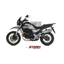 Silencieux Storm Ovale Adapt. MOTO GUZZI V85 TT 2019-2024