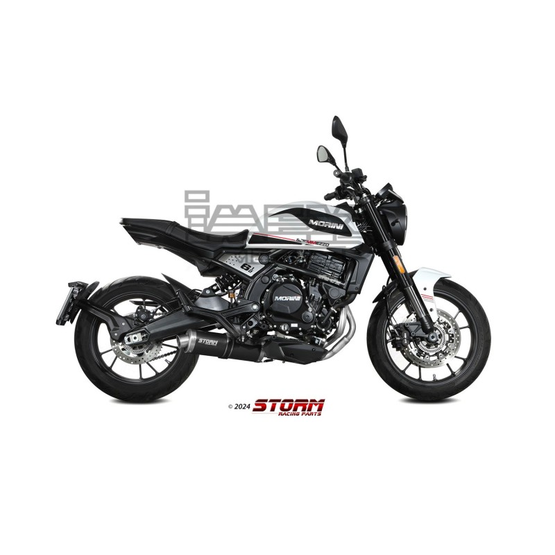 Silencieux Storm OVAL Adapt. MOTO MORINI Seiemmezzo STR 2022-... Silencieux Storm OVAL Adapt. MOTO MORINI Seiemmezzo STR 2022-...