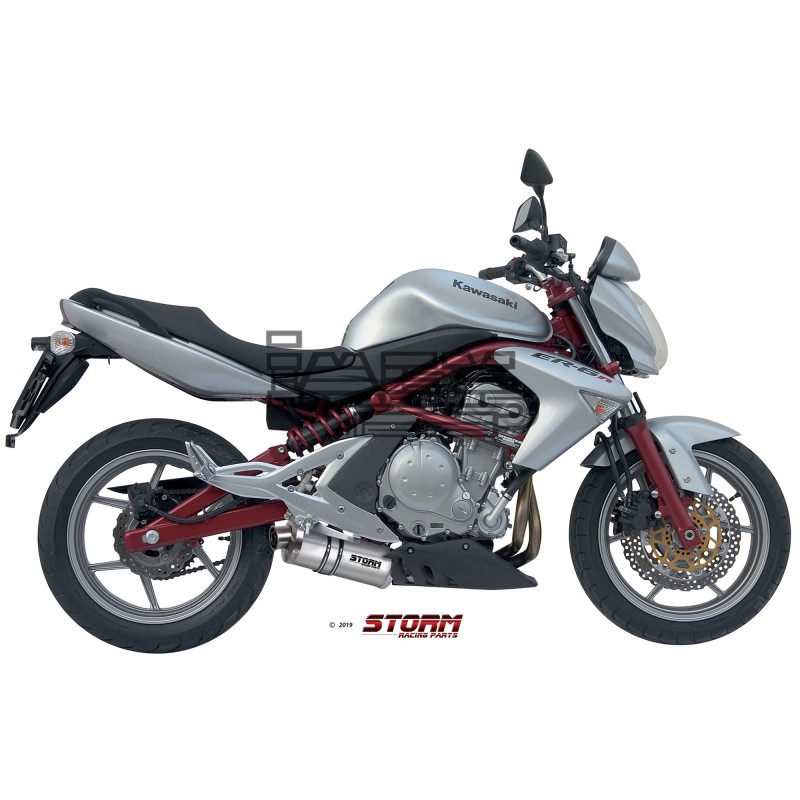 Silencieux Storm Ovale Adapt. KAWASAKI ER6 / ER6F 2005-2011 et Versys 650 2007-2014 Silencieux Storm Ovale Adapt. KAWASAKI ER6 / ER6F 2005-2011 et Versys 650 2007-2014