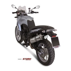 Silencieux Storm Ovale Adapt. BMW F 650 GS/DAKAR 2008-2012 et F 800 GS 2008-2018