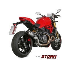 Silencieux Storm GP Adapt. DUCATI Monster 821 2017-2020 et Monster 1200 R / S 2017-2020.