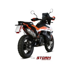 Silencieux Storm Ovale Adapt. KTM 790 ADVENTURE / R 2019-2020 / 890 ADVENTURE / R 2020-2024 et 890 SMT 2023-...