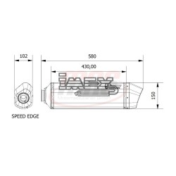 Silencieux MIVV SPEED EDGE BMW R 1200 GS/ADVENTURE 2013-2018