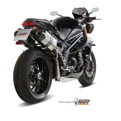 Silencieux MIVV SPEED EDGE (coupelle carbone) TRIUMPH SPEED TRIPLE 1050 2011-2016