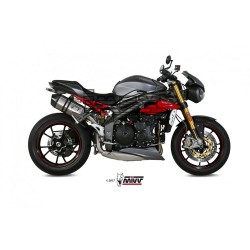 Silencieux MIVV SPEED EDGE (coupelle carbone) TRIUMPH SPEED TRIPLE 1050 2016-2017
