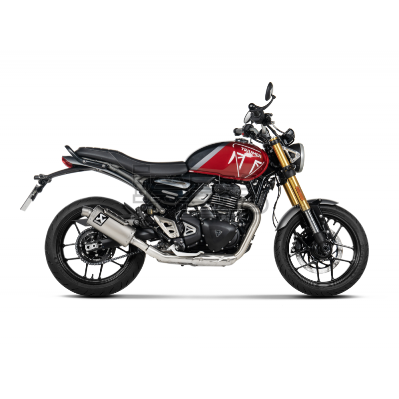 Silencieux Akrapovic Slip-on Triumph Speed 400 et Scrambler 400 X 2024-... Silencieux Akrapovic Slip-on Triumph Speed 400 et Scrambler 400 X 2024-...