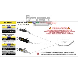 Silencieux Arrow Race-Tech Honda 750 X-ADV 2025-...
