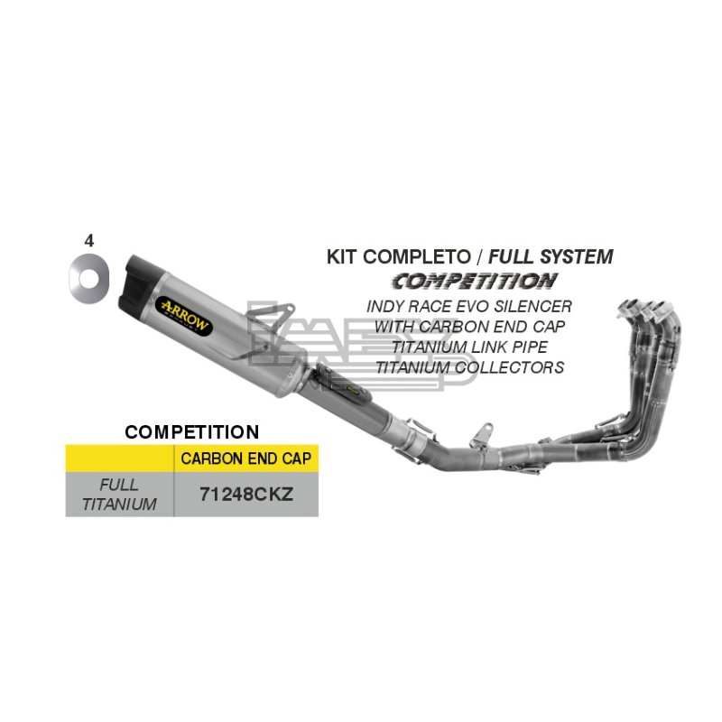 Ligne Complète Arrow Indy Race Evo Compétition Honda CBR 1000 RR-R / SP 2024-… Ligne Complète Arrow Indy Race Evo Compétition Honda CBR 1000 RR-R / SP 2024-…