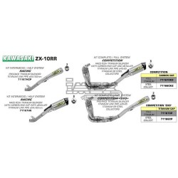 Ligne Complète ARROW Race Tech Competition Adapt.Kawasaki ZX 10 RR 2017-...